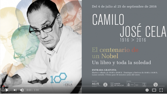 Vídeo sobre la exposición 'Camilo José Cela. Un libro y toda la soledad'